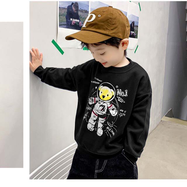 Áo nỉ trẻ em lót lông cao cấp cực dày dặn 8-22kg dành cho bé trai và bé gái giữ ấm cực tốt