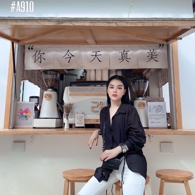 sơ mi xẻ eo bigsize 55kg-90kg