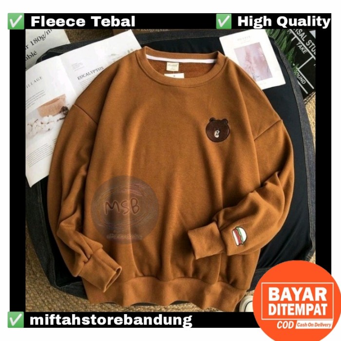 Áo Sweater in hình đầu gấu/thỏ/heo Bt21 dễ thương