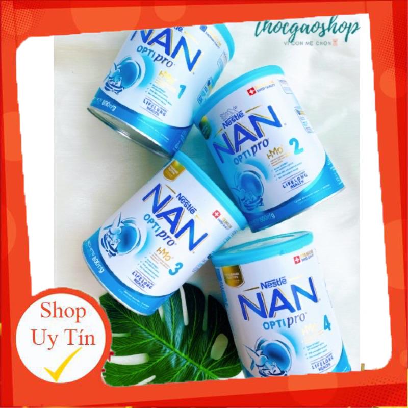 Sữa bột Nan Nga đủ số 1,2,3,4 800gr