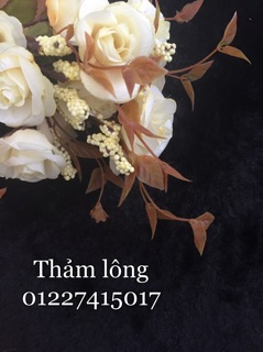 Thảm lông đen ngắn sz2mx1m6 