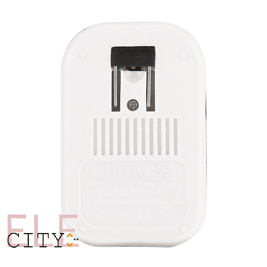 111ele} Battery Charging Device Travel LCD Mobile Phone Battery Charger With USB-Port