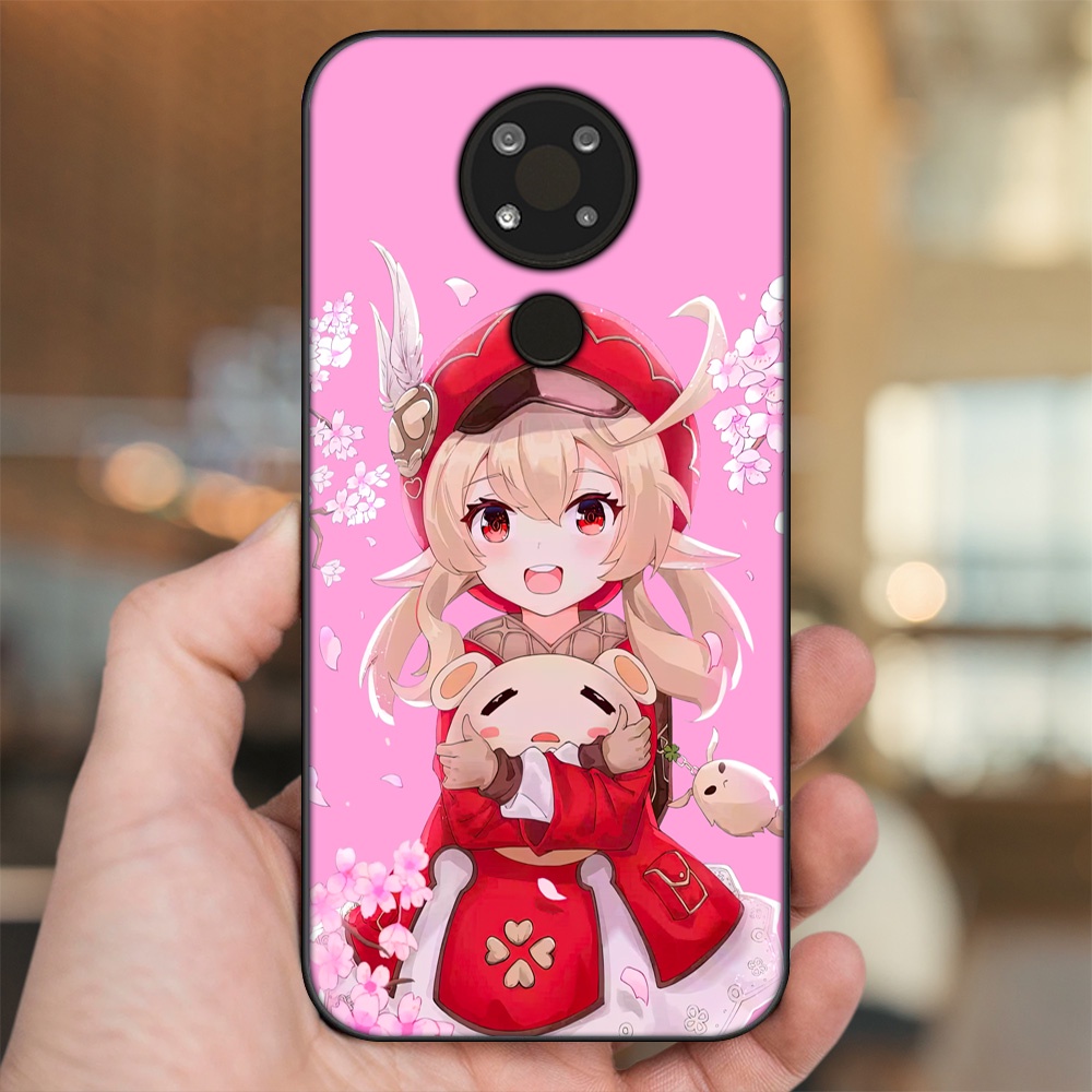 Ốp lưng Nokia 3.4 viền đen in hình Klee Genshin Impact