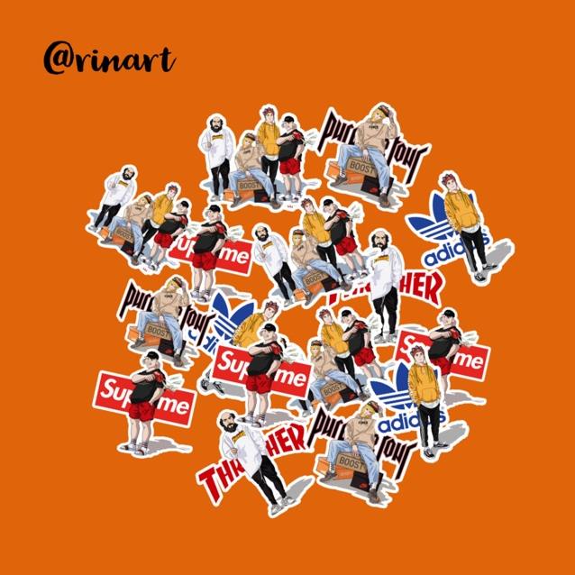 STICKER TÂY DU KÝ CÁ TÍNH DÁN TRANG TRÍ ĐIỆN THOẠI LAPTOP VALI MŨ BẢO HIỂM XE MÁY TỦ KỆ,...HAY BẤT KÌ NƠI NÀO BẠN MUỐN