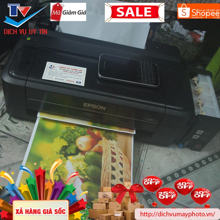 Máy in phun màu cũ Epson L310 L300 L110 L301 L120 L100 còn đẹp dẫn mực hãng chuẩn | BigBuy360 - bigbuy360.vn