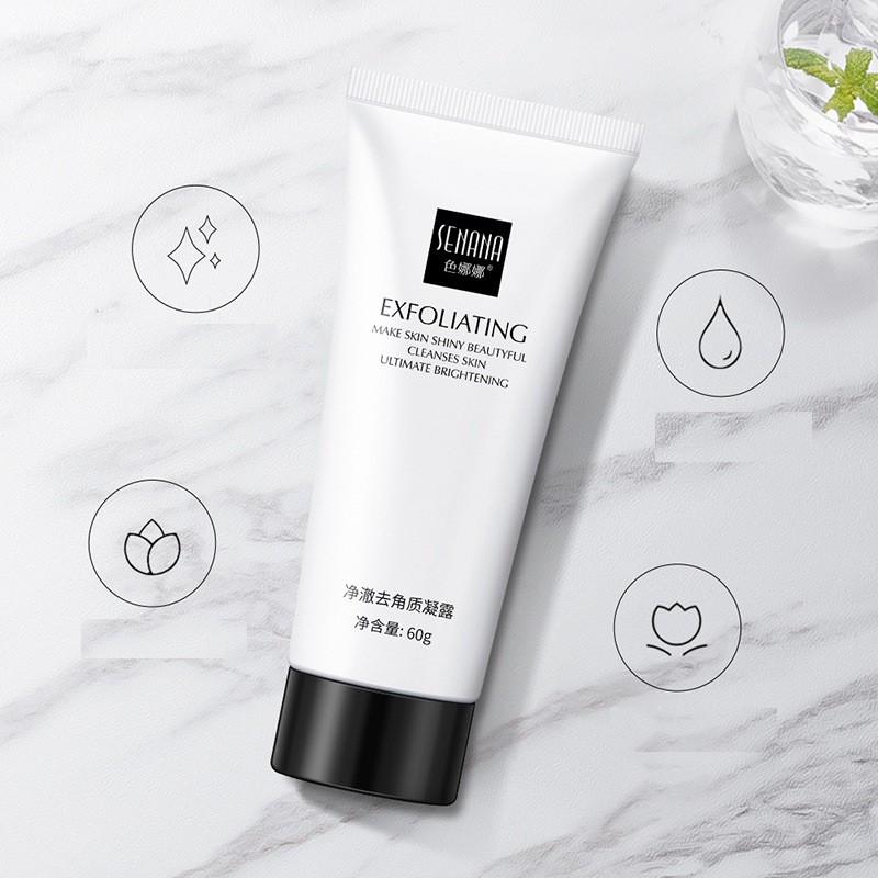 Gel Tẩy Kì Tế Bào Chết Lấy Sạch Da Chết Và Bụi Bẩn, Dưỡng Trắng Làm Sáng Da Senana Chiết Xuất Lô Hội 60gr - Y79 | BigBuy360 - bigbuy360.vn