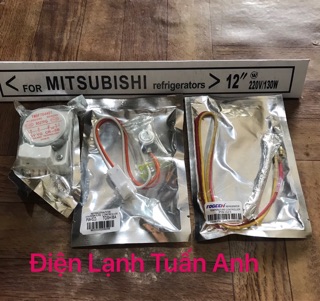 Combo Bộ Xả Đá Tủ Lạnh Toshiba (Sò Nóng+Sò Lạnh+Timer+Bóng Sấy)