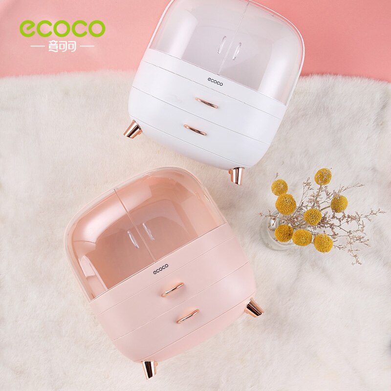 [Hàng mới về] Hộp đựng mỹ phẩm bằng nhựa thiết kế chia nhiều ngăn cao cấp tiện lợi