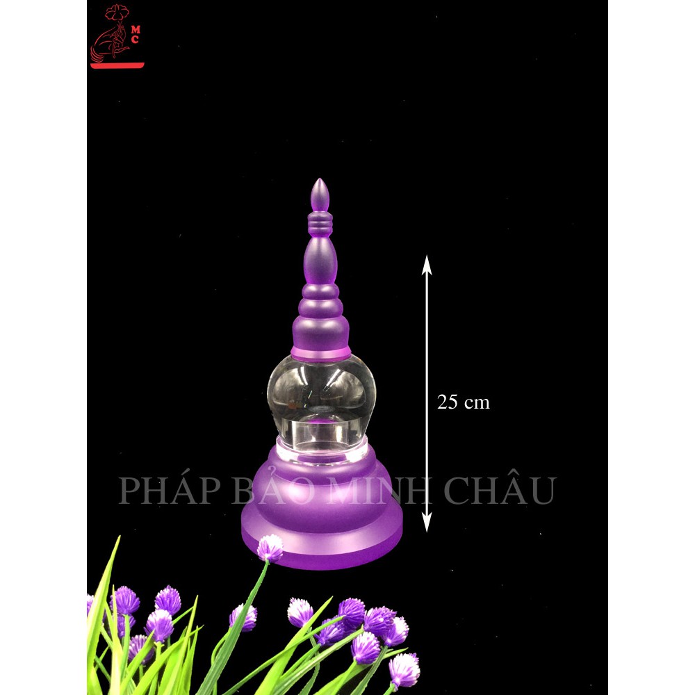 [PBMC]Tháp xá lợi nhựa màu E5 (7 màu) (Giao màu ngẫu nhiên)