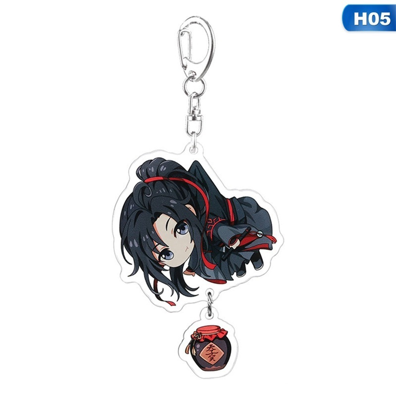 Tmdbyx Móc khóa trang trí hình nhẫn vật hoạt hình Mo Dao Zu Shi xinh xắn