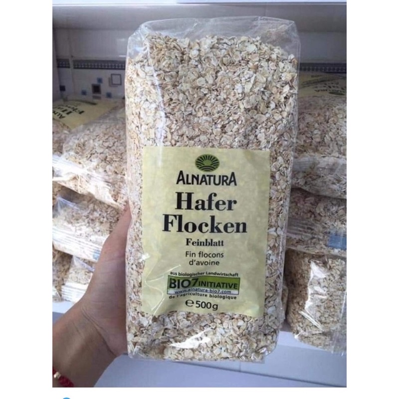 Yến mạch tươi nguyên chất Hafer Flocken 500gr của Đức