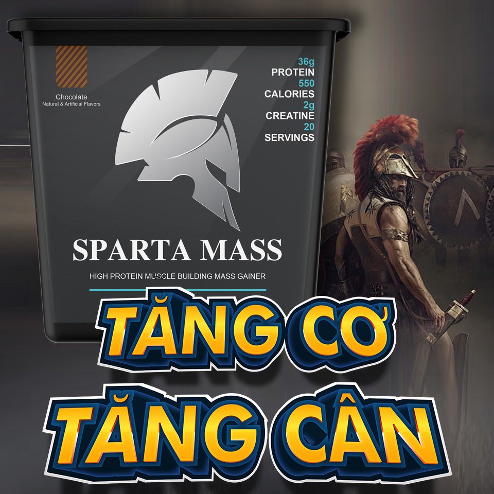 Sữa Tăng Cân Sparta Mass 2,4 Kg ( Có Mã Vạch Check Chính Hãng )