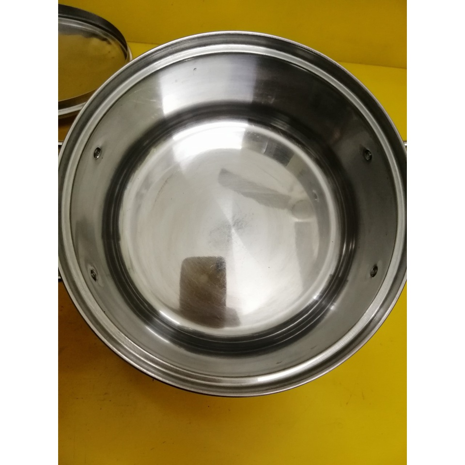 Nồi inox nội địa Nhật, size 21cm, cao 10cm (mã 789), Dùng được bếp từ