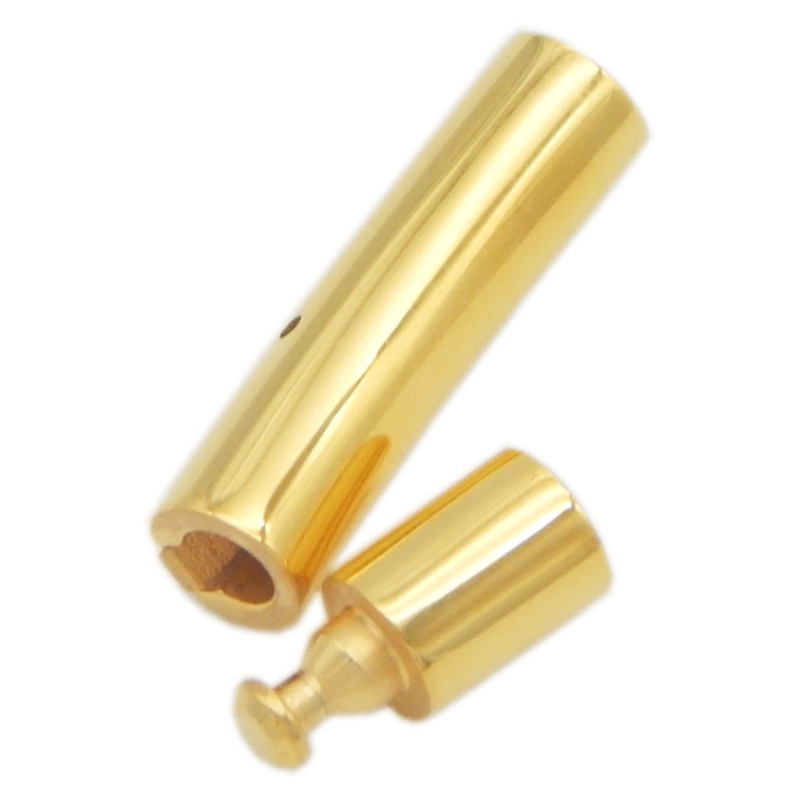 Khóa nối dây da bằng thép không gỉ cao cấp dùng làm trang sức DIY