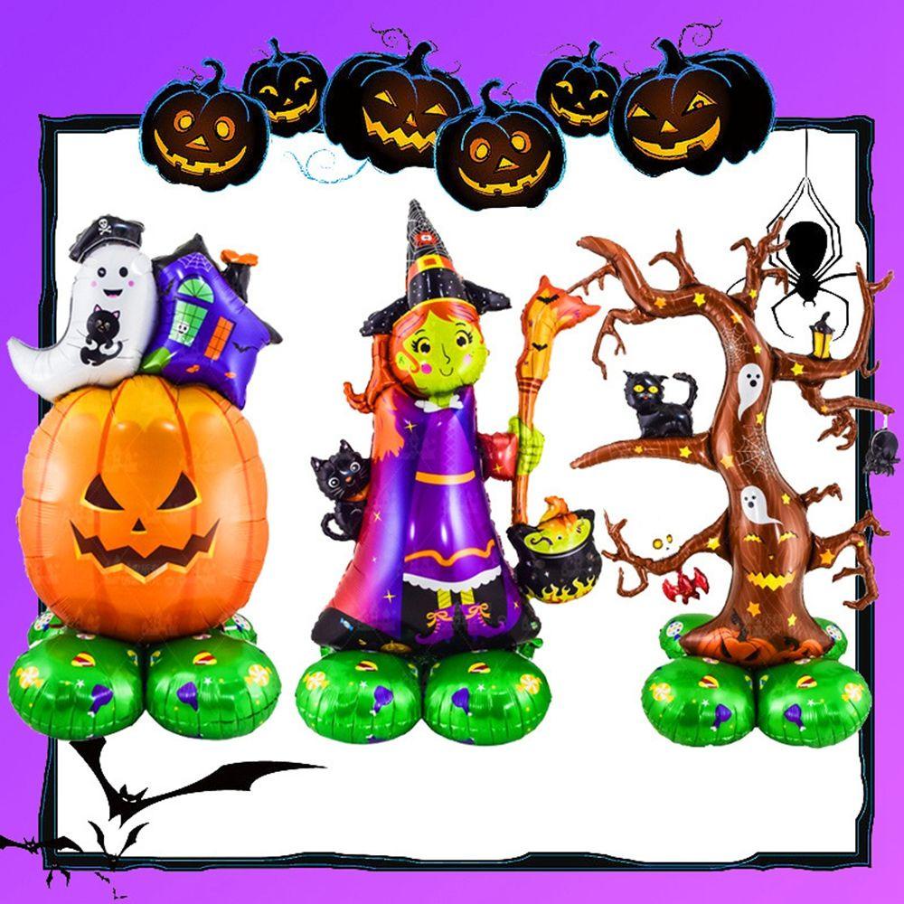 Glenes Bóng Bay Hình Ma / Phù Thủy / Bí Ngô / Bí Ngô Hoạt Hình Sáng Tạo Trang Trí Tiệc Halloween Cho Bé