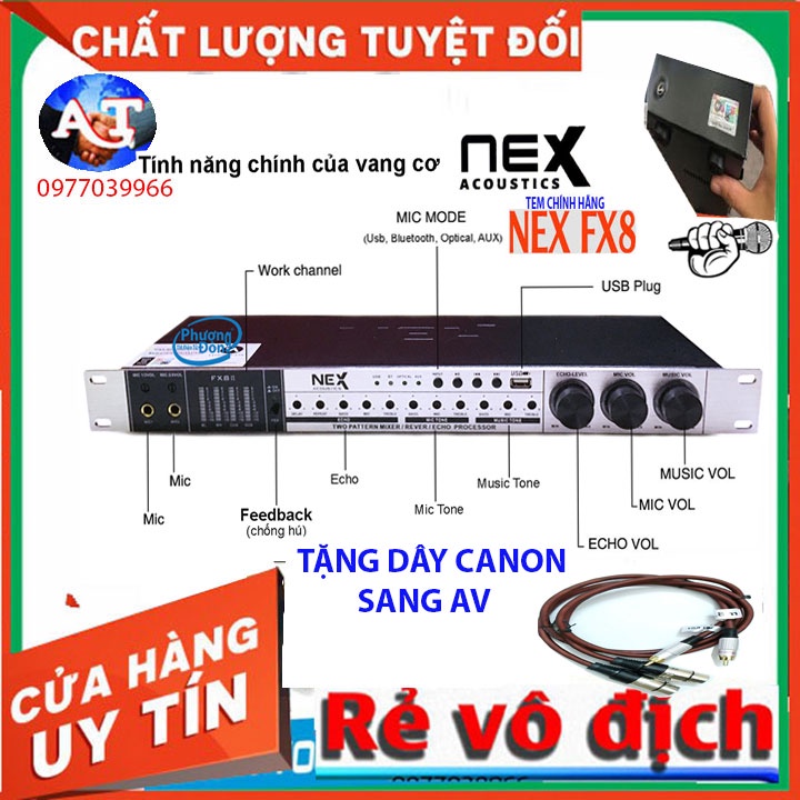 Vang cơ karaoke nex fx30 plus có REVER hát hay như vang số vang nex fx9 plus FX50PLUS hàng nhập khẩu loại 1