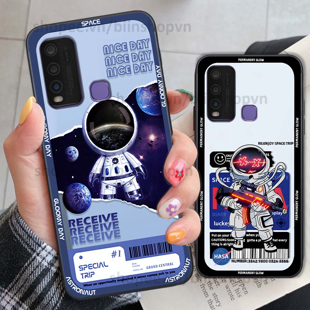 Ốp Vivo Y30 / Y50 phi hành gia vũ trụ space.x siêu đẹp, thời trang