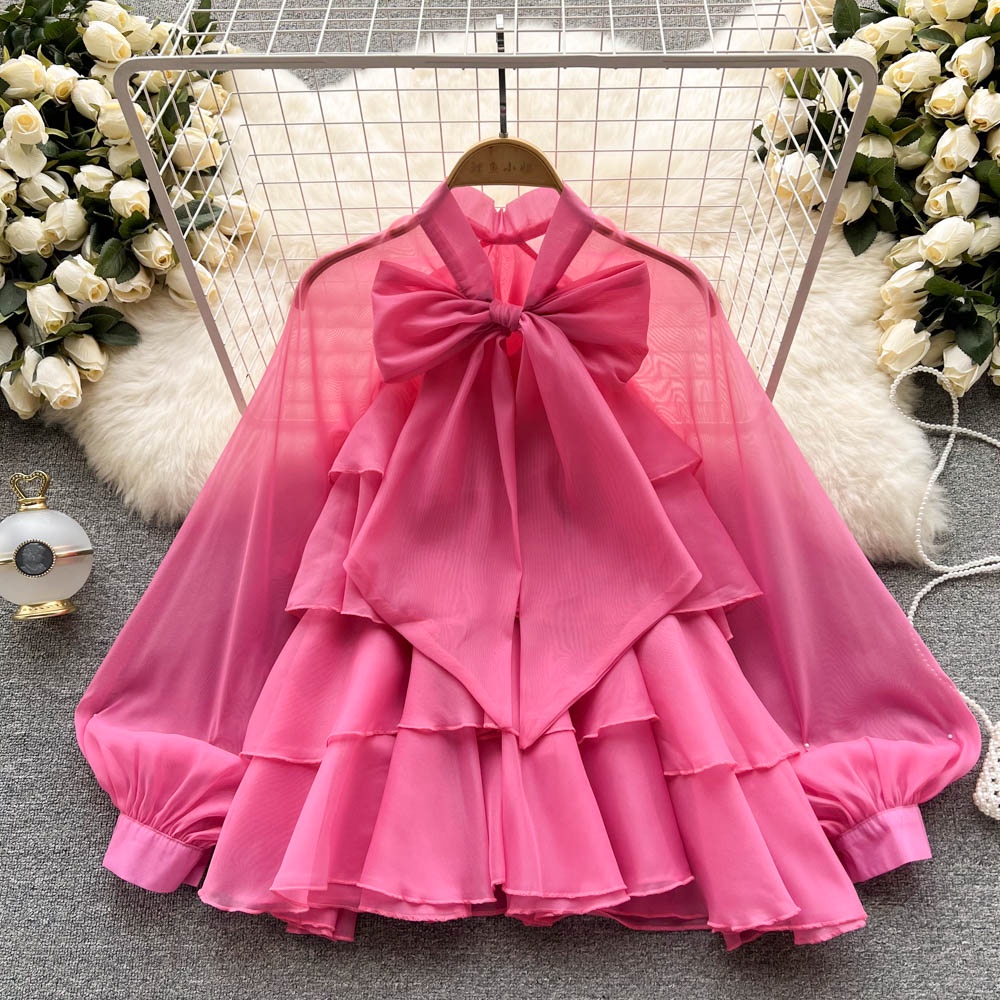 Hàng Mới Có Sẵn Áo Sơ Mi Tay Phồng Dài Dáng Rộng Phong Cách Hàn Quốc Baju Wanita Lengan Panjang Hàng Mới Dành Cho Bạn Nữ
