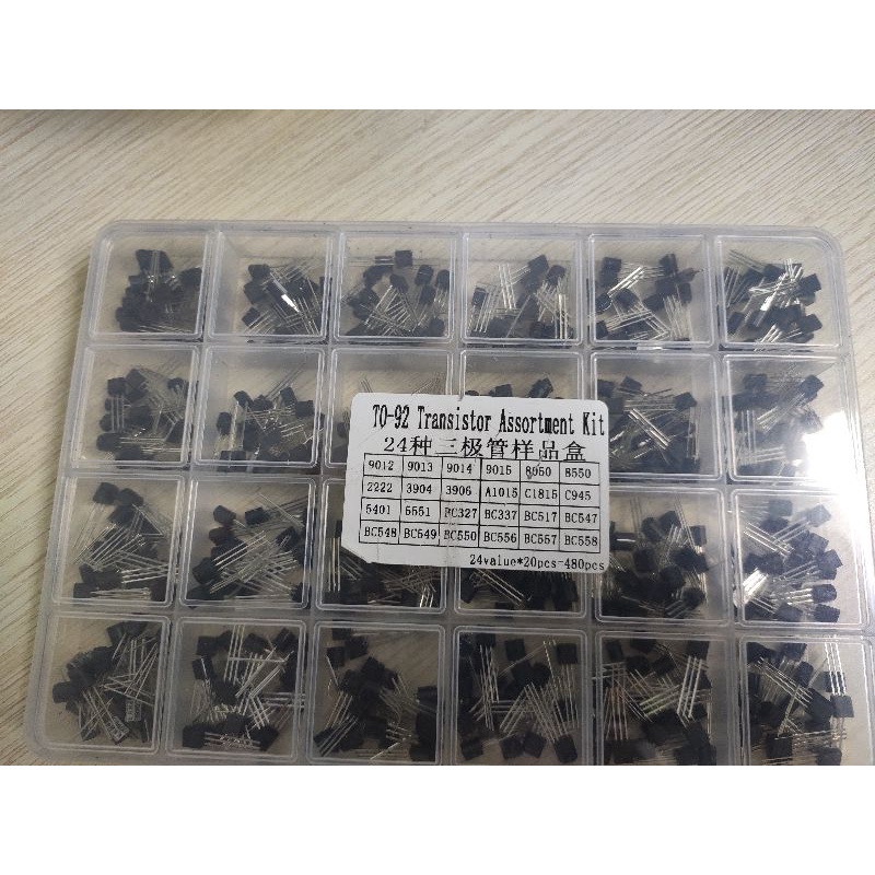 Hộp 24 loại x 20 chiếc transistor xịn xò, nguyên hộp mới tinh