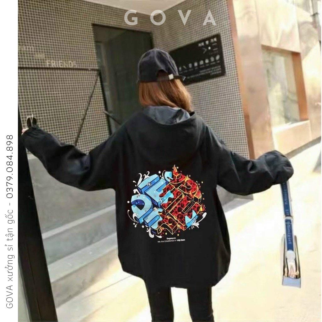 Áo khoác dù DEGREY nam nữ form rộng Unisex 2 lớp Chống Nắng Siêu Hot ulzzang Jacket Bomber GOVA