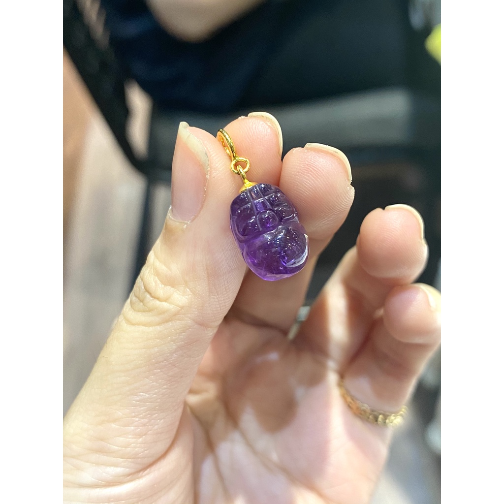 Charm đá thạch anh tím  - GaiA by Yang