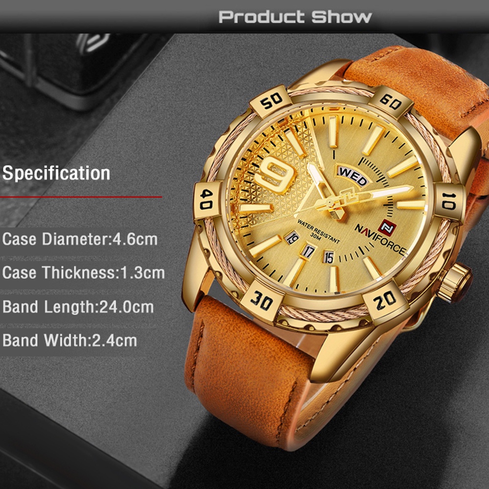 Đồng Hồ Thể Thao NAVIFORCE Chống Thấm Nước Thời Trang Cho Nam