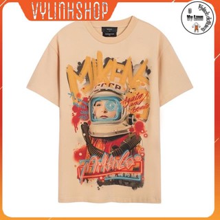 Áo thun nam nữ VYLINHSHOP Áo phông nam nữ MIKENCO Astro venus cotton hút mồ hôi 2 màu be trắng oversize