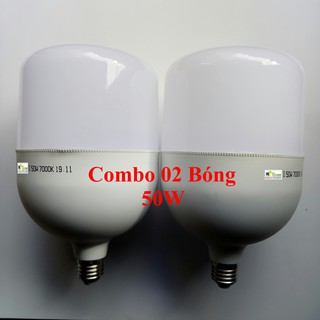 [COMBO] 02 Bóng Đèn LED Công Suất Cao 50W Siêu Sáng (Siêu To) Ánh Sáng Trắng -Tiết Kiệm Điện Năng
