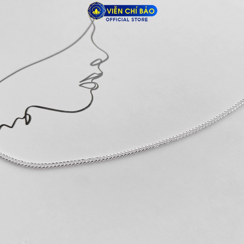 Dây chuyền bạc nữ chất liệu bạc 925 thời trang phụ kiện trang sức nữ thương hiệu Viễn Chí Bảo D400331