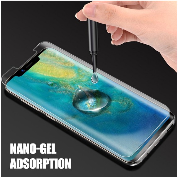 Kính cường lực Huawei P20 Pro Full keo nước soi đèn UV siêu cảm ứng