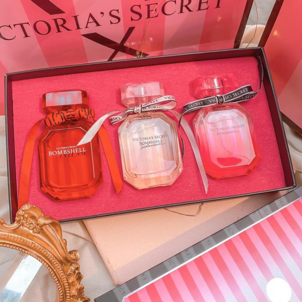 Set nước hoa chính hãng Victoria Secret_Nước hoa 30ml-set 3 chai_Quà tặng mùa hè