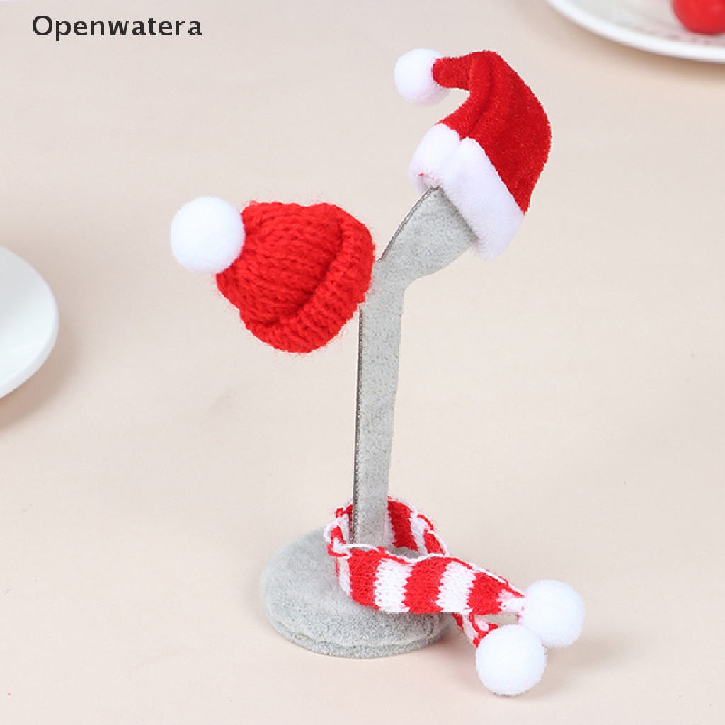 Set 2 món gồm khăn choàng và mũ mini trang trí cho búp bê