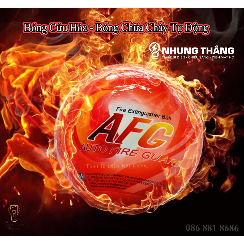 Bóng Cứu Hỏa - Chữa Cháy Tự Động 1.3KG - Dễ Sử Dụng - Dập Lửa Ngay Lập Tức - Bảo Hành 12 Tháng