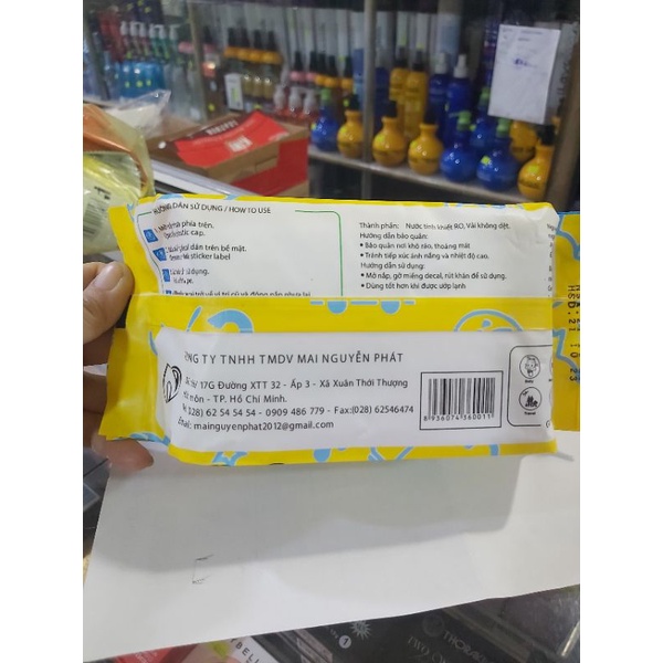 Khăn ướt Ichi baby care không mùi 125g an toàn cho bé
