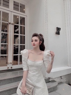 Đầm gấm đẹp sang