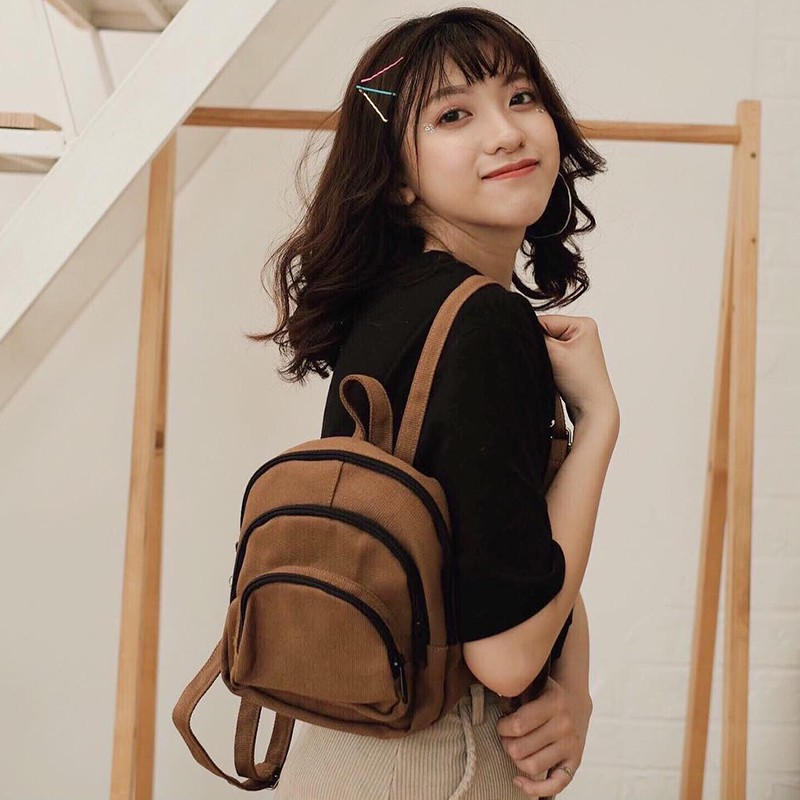 [Mã WABRBAGS giảm 20K đơn 99K] Balo Shiny Vải Canvas - May TALK!