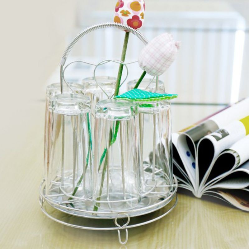 [100%INOX] KHAY ÚP CỐC CÓ ĐĨA HỨNG NƯỚC