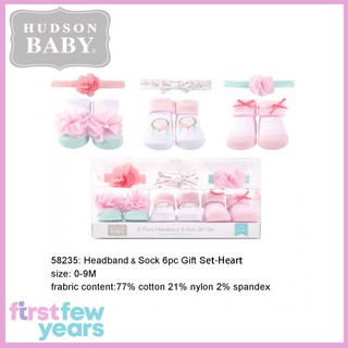 Set 3 tất & băng đô hudson baby bé gái - có đủ hình cho mẹ và bé