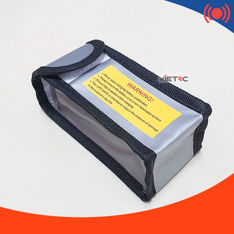 Túi đựng pin 64x50x95mm cho pin sạc tàu, xe, máy bay điều khiển từ xa