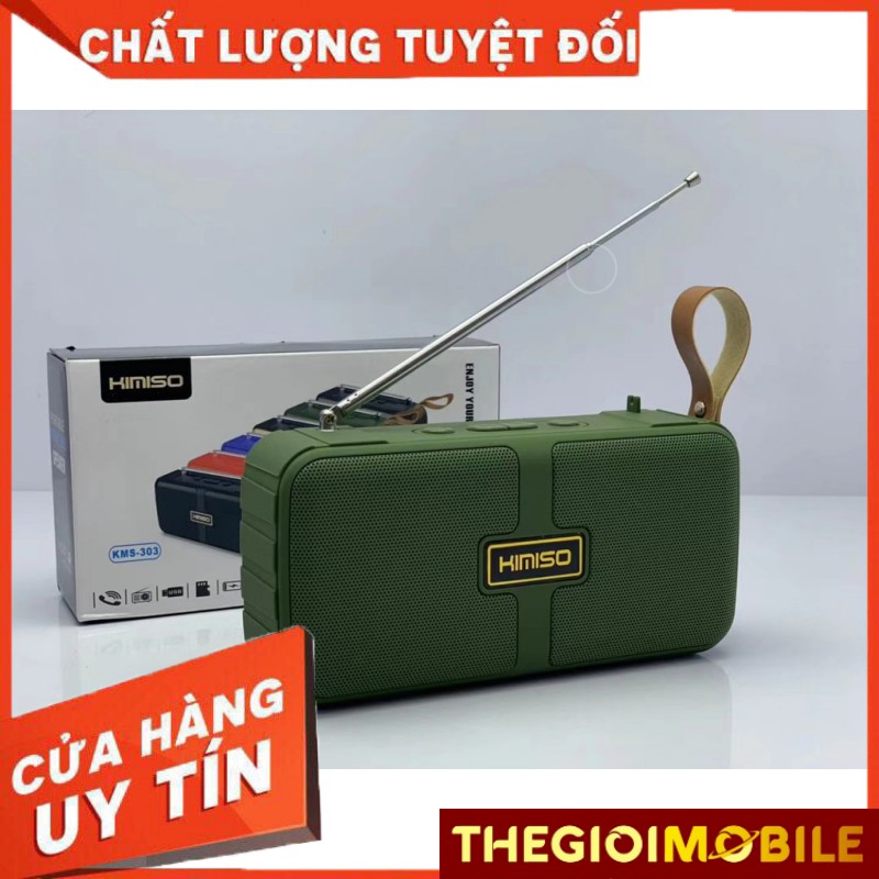🔥CHÍNH HÃNG 🔥Loa Bluetooth Kimiso KMS303 chính hãng kèm dây xách có khe cắm thẻ nhớ, USB, đài FM