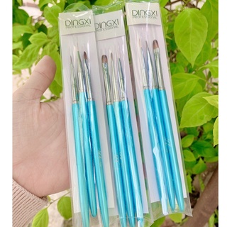Sét cọ dingxi 3 cây cọ nét, hoa cúc, đắp gel