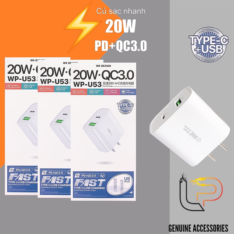 Cóc Sạc nhanh 5V-3A cho điện thoại - Cốc sạc nhanh hỗ trợ sạc 2 máy cùng lúc