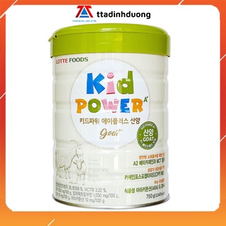 [Date T6.2022] Sữa Tăng Chiều Cao Kid Power A+ Dê Hàn Quốc Lon 750g Cho Té Từ 1-10 Tuổi