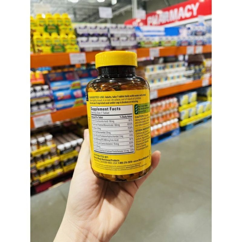 [Date 2025] Viên bổ sung super B- complex của nature made 460 viên