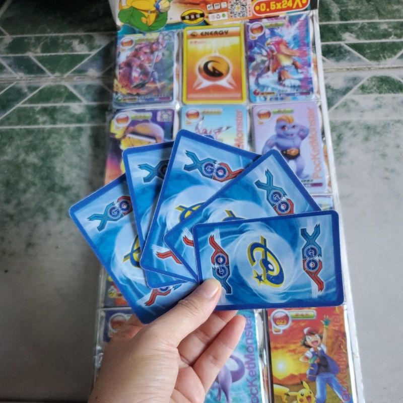 Set 60 thẻ bài pokemon nhựa dẻo