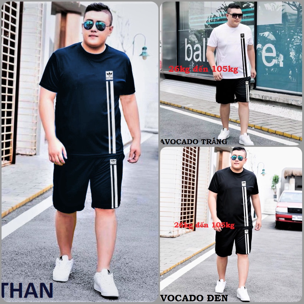 Đồ bộ thể thao 4 mùa Big size mẫu Das Xanh than và nhiều mẫu đẹp chất thun co giãn thoải mái, không bai xù