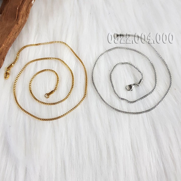 Dây chuyền dạng lưới bảng tròn DZ1820.