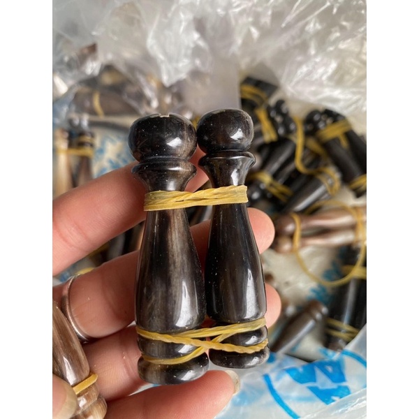 Combo 2 chiếc đầu cầu lồng chim chất liệu sừng-Phụ kiện lồng chim chào mào, chích choè cao cấp