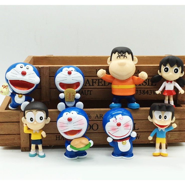 Mô hình Doraemon full bộ cả 8 em