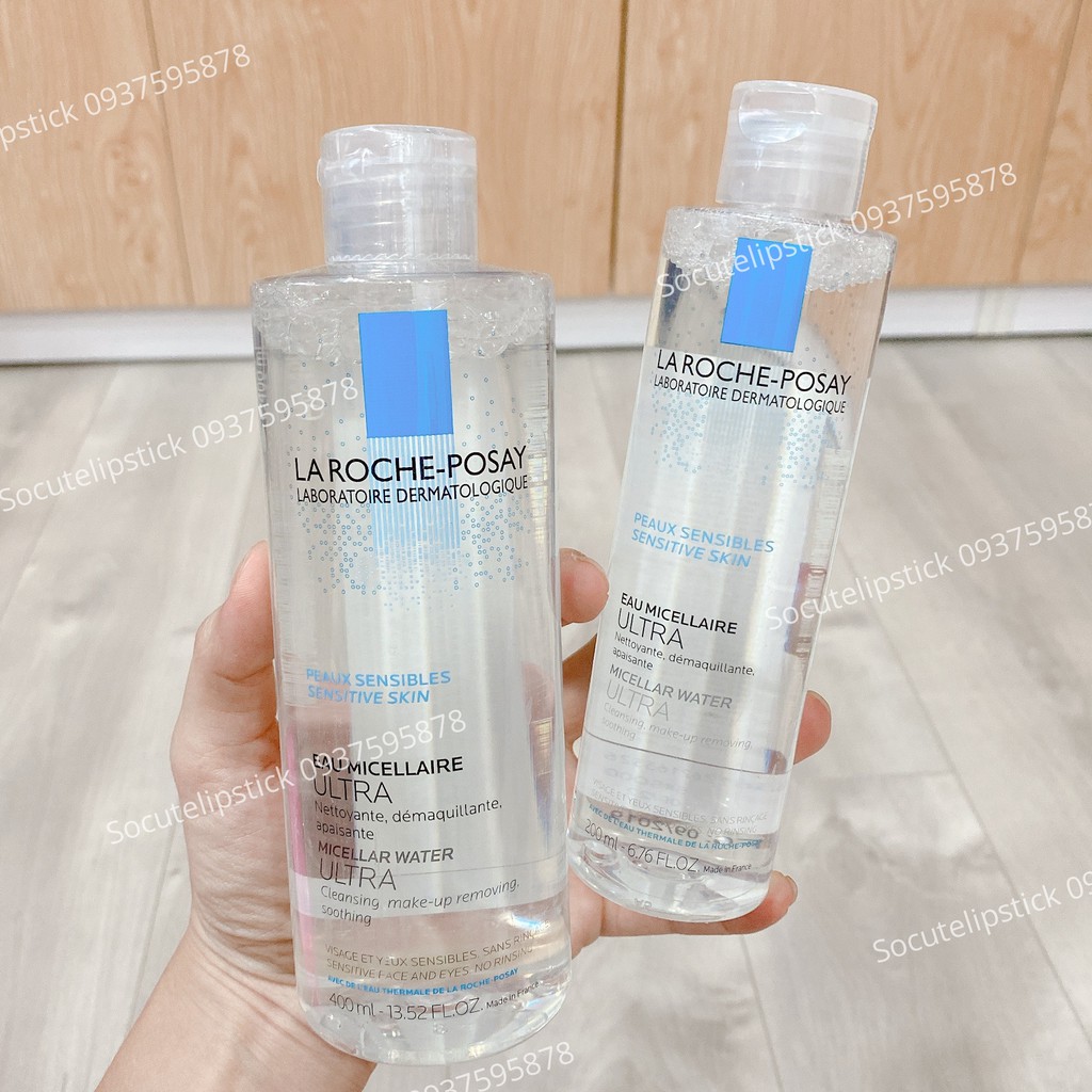 Nước tẩy trang La Roche Posay Micellar Water 200ml - 400ml Da Dầu Oily Skin Da Nhạy Cảm Sensitive Skin